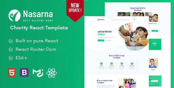 Nasarna - Charity React Template