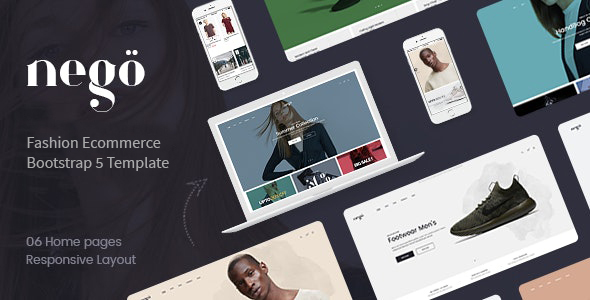 Nego - Fashion Minimal Website Template HTML Version