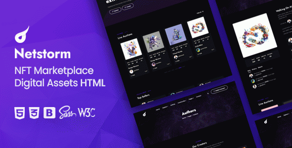 Netstorm - NFT Marketplace HTML