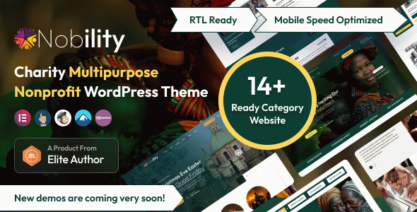 Nobility - Charity Nonprofit Multipurpose WordPress Theme