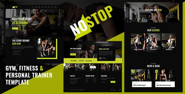 NoStop - Gym, Fitness & Personal Trainer Template