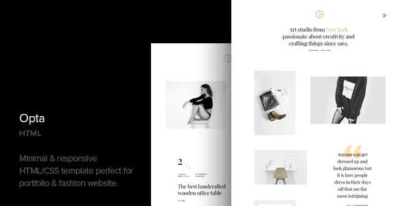 Opta - Minimal Portfolio and Photography HTML Template