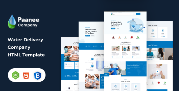 Paanee - Drinking Mineral Water Delivery HTML Template