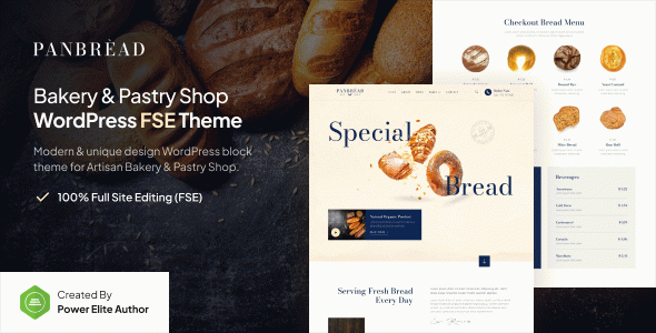 Panbread – Fresh Bakery & Pastry Gutenverse FSE WordPress Block Theme