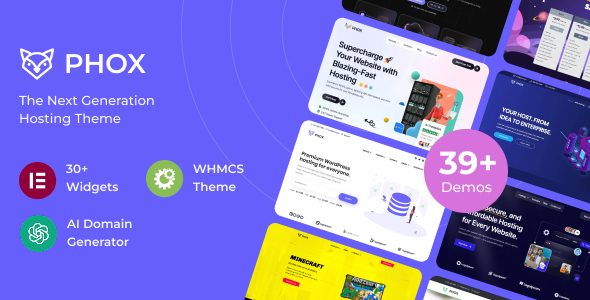 Phox - Hosting WordPress & WHMCS Theme