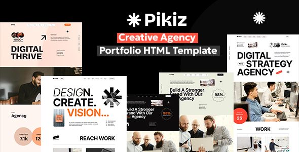 Pikiz – Creative Agency Portfolio HTML Template