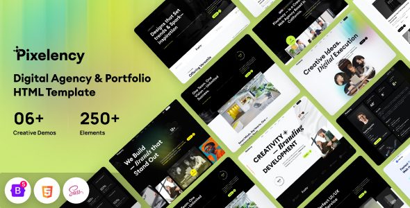 Pixelency - Digital Agency & Creative Portfolio HTML Template