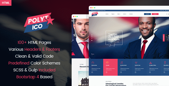 Polytico - Multipurpose Political And NGO HTML Template