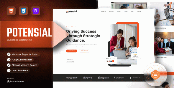 Potensial - Business Consulting HTML Template