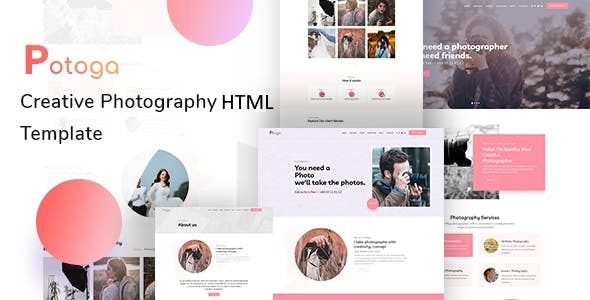 Potoga - Photography HTML Template