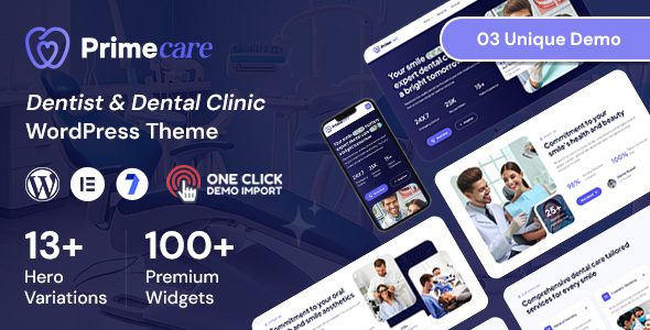 Primecare - Dentist WordPress Theme
