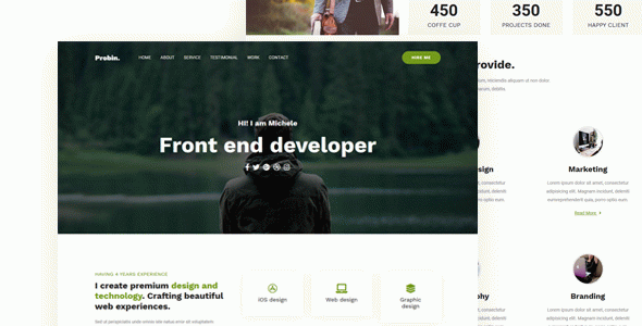 Probin-portfolio startup template