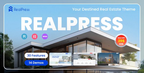 RealPress - Estate Sale and Rental WordPress Theme