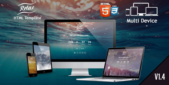 Relax - Coming Soon Template