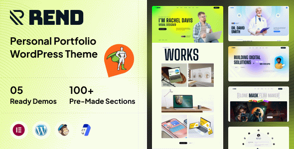 Rend – Personal Portfolio WordPress Theme