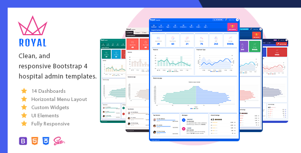 Royal Hospital - Clean & Minimal Bootstrap Admin Dashboards