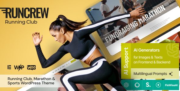 RunCrew | Running Club, Marathon & Jogging WordPress Theme