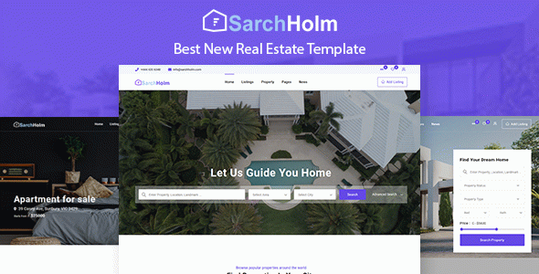 SarchHolm - Real Estate HTML Template