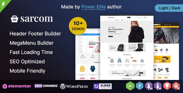 Sarcom WP - Elementor Multi-purpose WooCommerce Theme