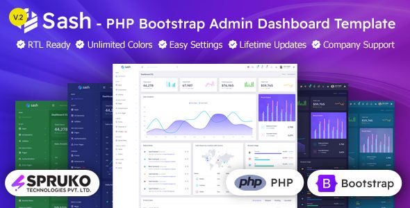 Sash – PHP Admin & Dashboard Template