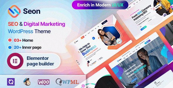 Seon - SEO & Digital Marketing WordPress Theme