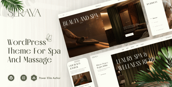 Serava - Spa & Massage Salon Beauty Theme