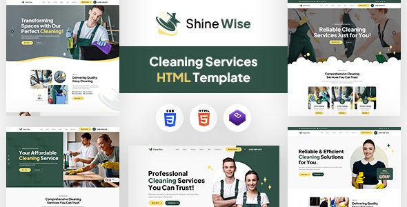 Shinewise | Cleaning Services HTML Template