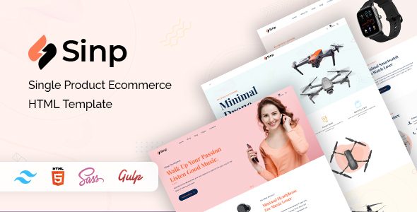 Sinp - Single Product Ecommerce HTML Template