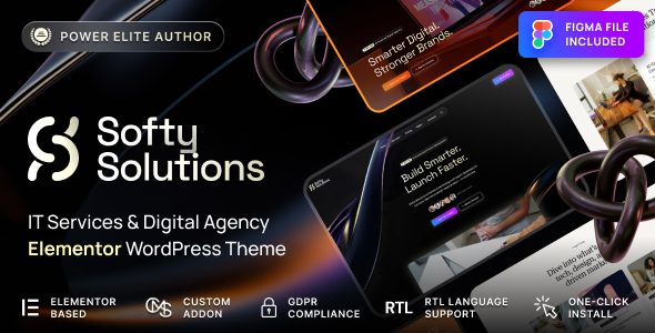 Softy Solutions - IT Services & Digital Agency WordPress Theme
