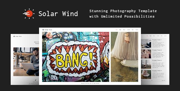 SolarWind - Photography Website Template