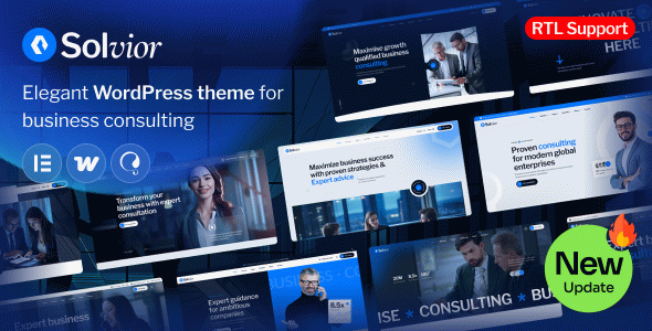 Solvior - Business Consulting WordPress Theme.