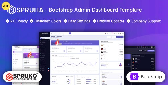 Spruha - HTML Bootstrap Dashboard Template