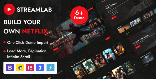 Streamlab - Video Streaming WordPress Theme