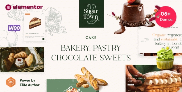 SugarTown - Bakery, Pastry Chocolate Sweets WordPress Theme