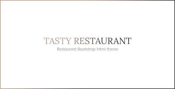TASTY - RESTAURANT HTML TEMPLATE