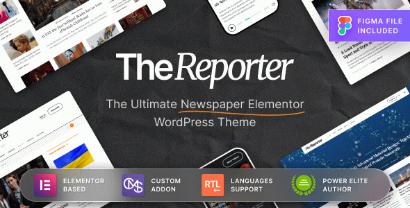 The Reporter - Newspaper Editorial WordPress Theme