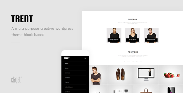 Trent - Wordpress Responsive One Page Parallax Theme