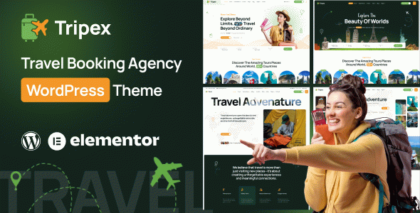 Tripex - Travel & Tour Booking Elementor WordPress Theme