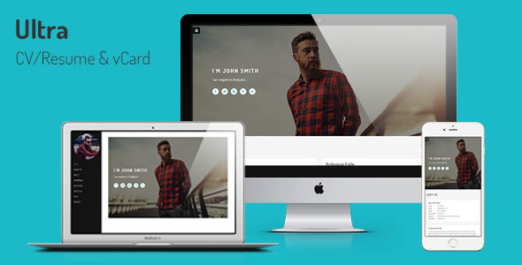 Ultra - Personal CV/Resume & vCard Template