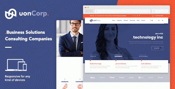 Uon Corp | Company and Business Consultation WordPress Theme