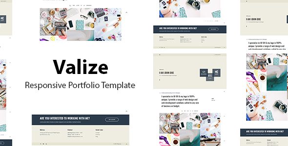 Valize - Responsive Portfolio Template