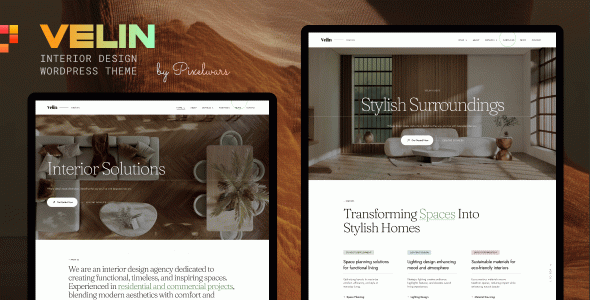 Velin - Interior Design WordPress Theme