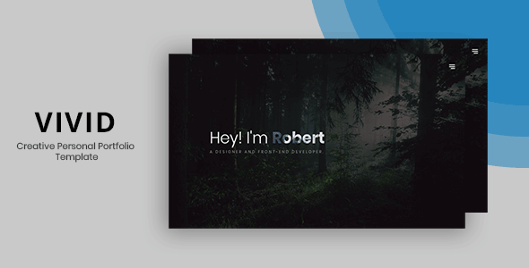 Vivid - Creative Personal Portfolio Template.