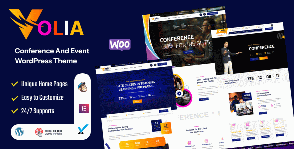 Volia - Conference and Event WordPress Theme