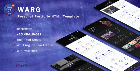 Warg - Personal Portfolio Template