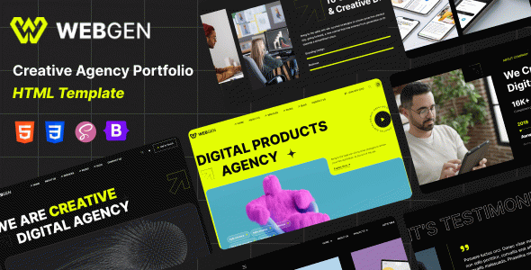 Webgen - Creative Agency & Portfolio HTML Template