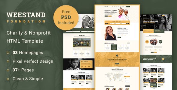Weestand - Charity HTML Template