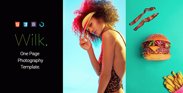 Wilk — One Page Photography Template