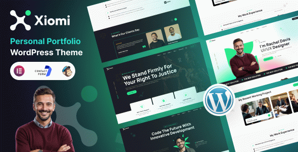 Xiomi - Personal Portfolio WordPress Theme